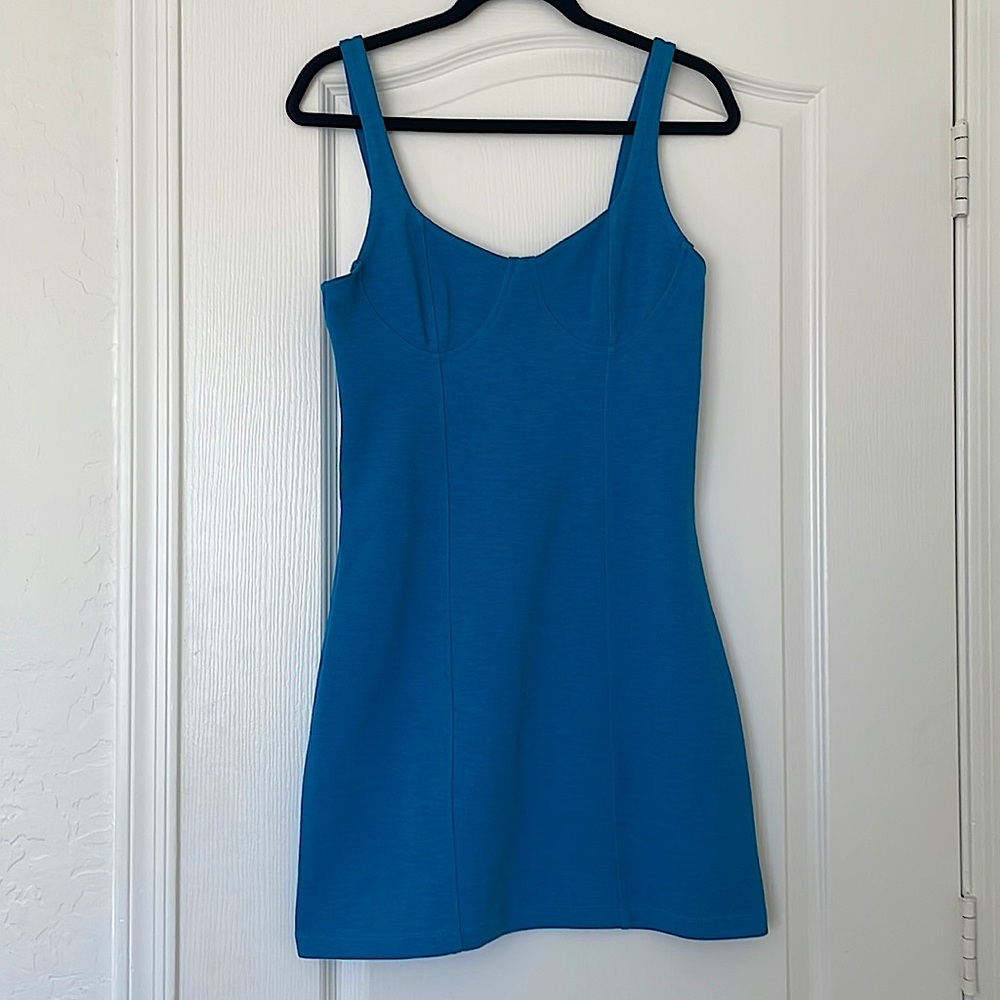 Zara turquoise mini dress. NWOT
